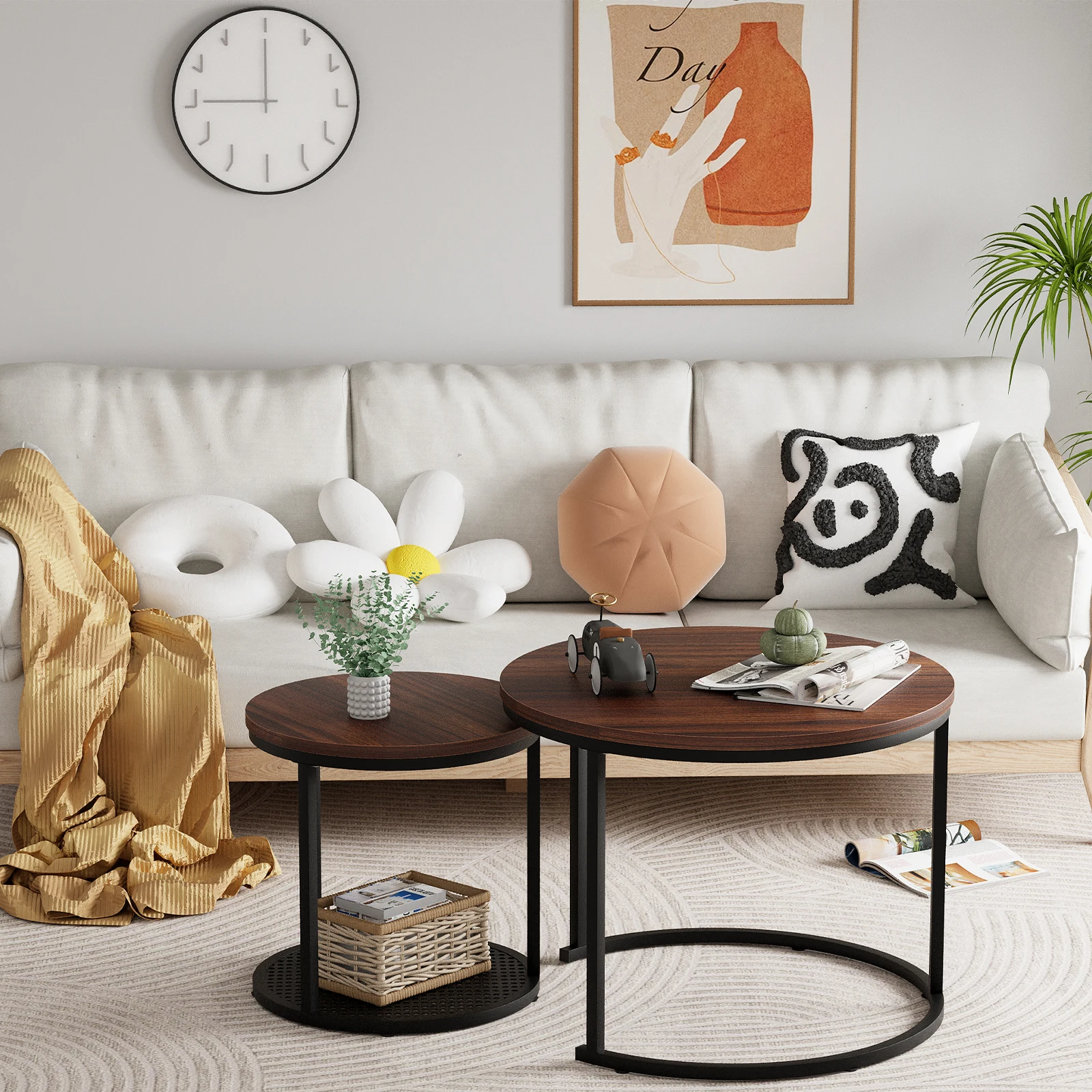 Роскошный журнальный столик из кованого железа с мраморной текстурой минималистский набор мебели для гостиной