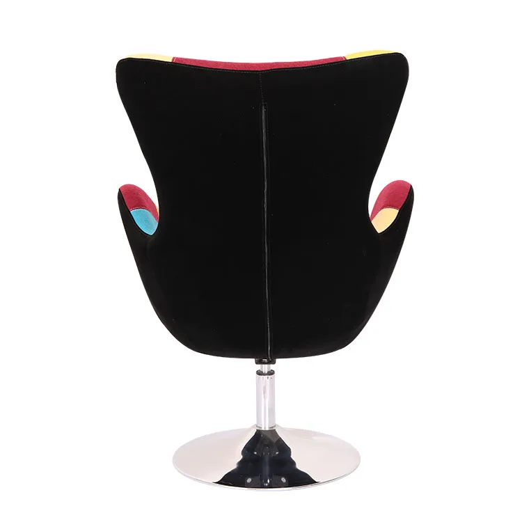 China Wholesale Modern Nordic Design Patchwork Home Living Room Chairs Furniture Swivel Egg Pod Accent Chair