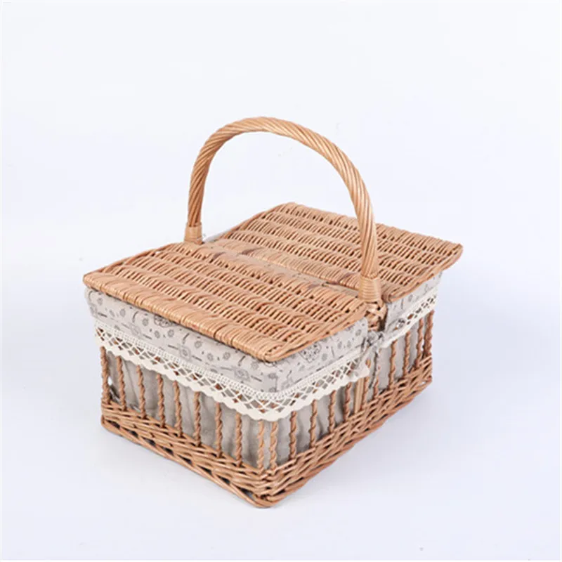  Корзина для пикника из натуральной ивы высокого качества