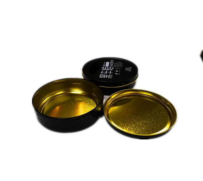
Can be customized jar High-grade metal sealing packing iron round car wax can tin box 