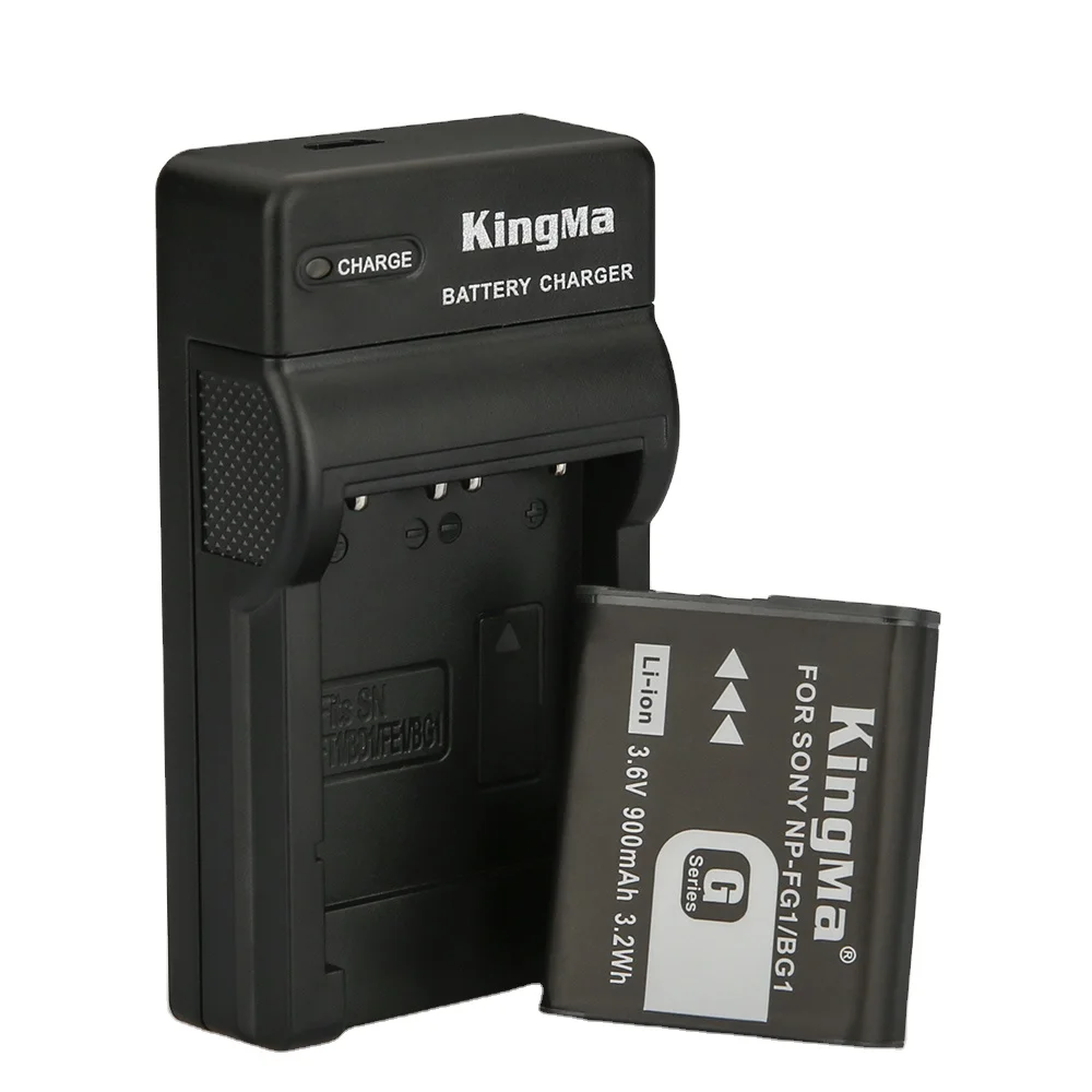 Kingma New Arrival Rechargeable Lithium Battery NP-BG1 With Portable Micro USB Charger For Sony H7 HX5C HX7 Camera