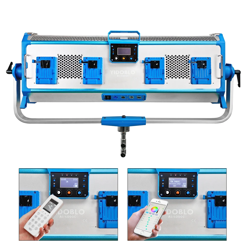 Video maker 500W/50000lm RGB professional studio 500W video Lighting studio Shoot Light film Photographic Lighting kit AI-5000C
