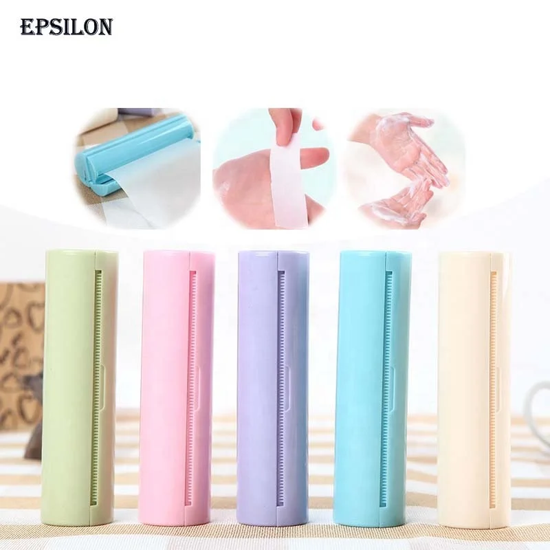 Epsilon Portable paper soap outdoor hand paper soap tablets creative promotional travel portable soluble soap paper roll