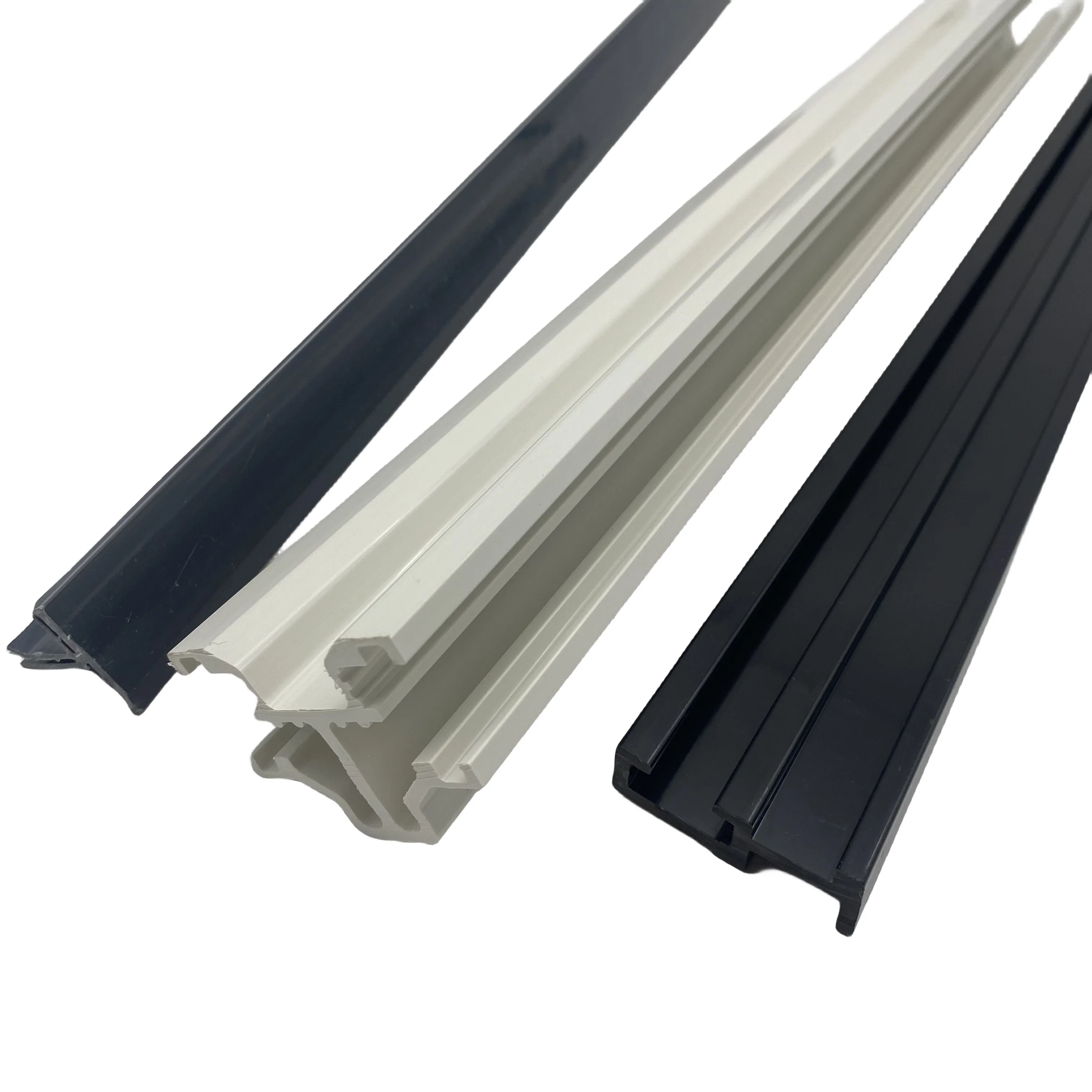 UV resistance  UPVC/PVC White Color Extrusion high Quality Windows and Sliding rail plastic Profiles