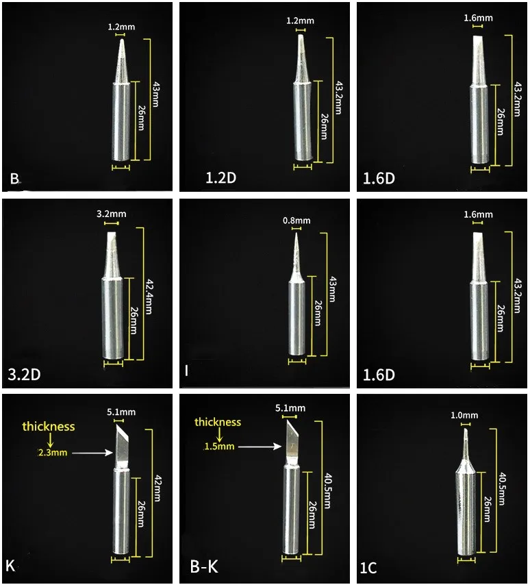 
Lead-free iron tips wholesale tips 936 iron tips 