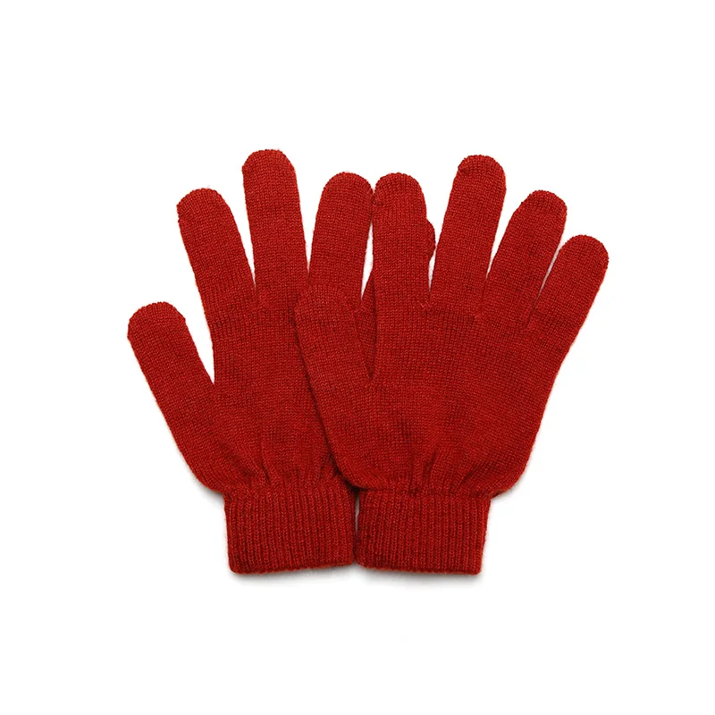 High Quality New Pure Cashmere Fashion Knitted Glove Luxury Outdoor Style for Men and Women