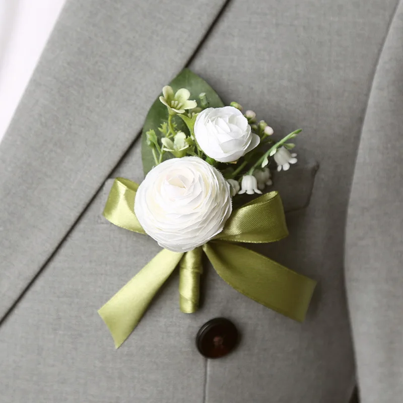 Wedding Bridal Wrist brooch pin corsage wedding accessories boutonniere men brooch corsage pin