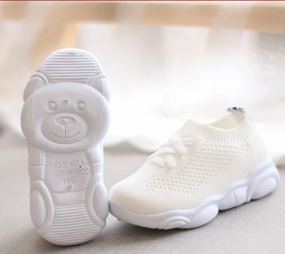 Wholesale spring autumn mesh sport sneakers soft sole baby shoe socks toddler