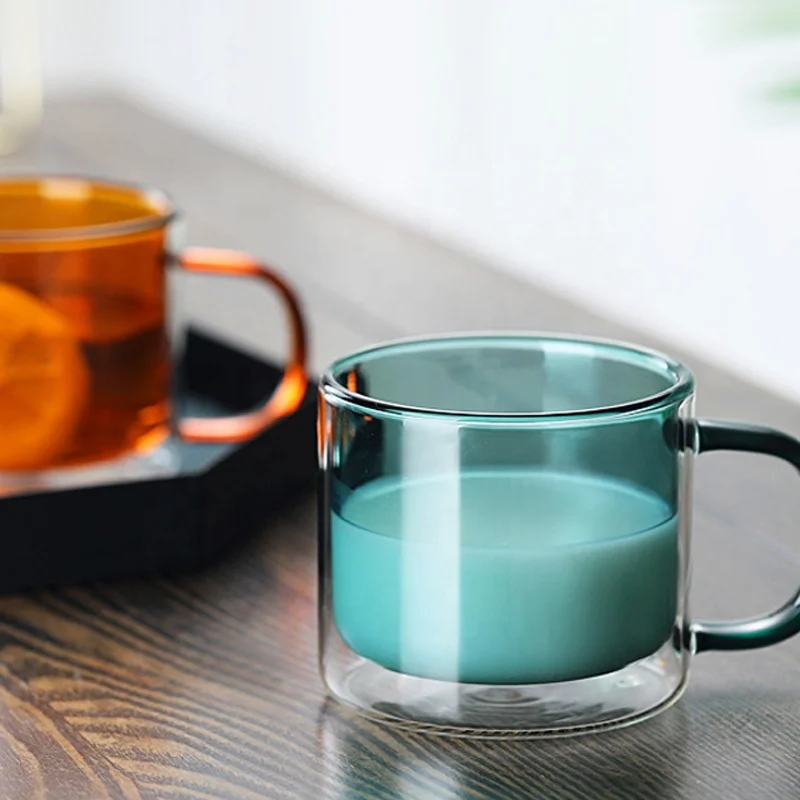 High Quality Heat Resistant Glass Tumbler Cup Durable Borosilicate Glass Mug Kitchen Home Glass Mugs
