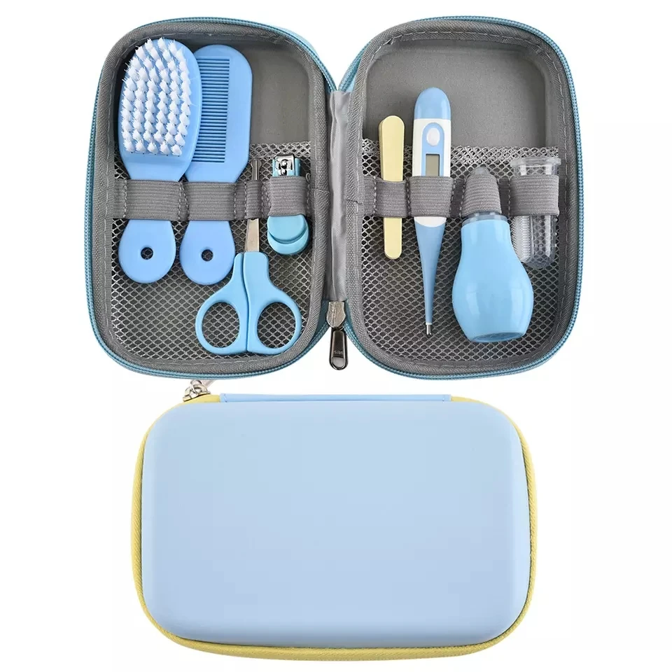 Best Selling Presents 8 in 1 Portable ECO-friendly Baby HealthCare Kit Manicure Nail Grinder Polisher Trimmer Baby Kit Set