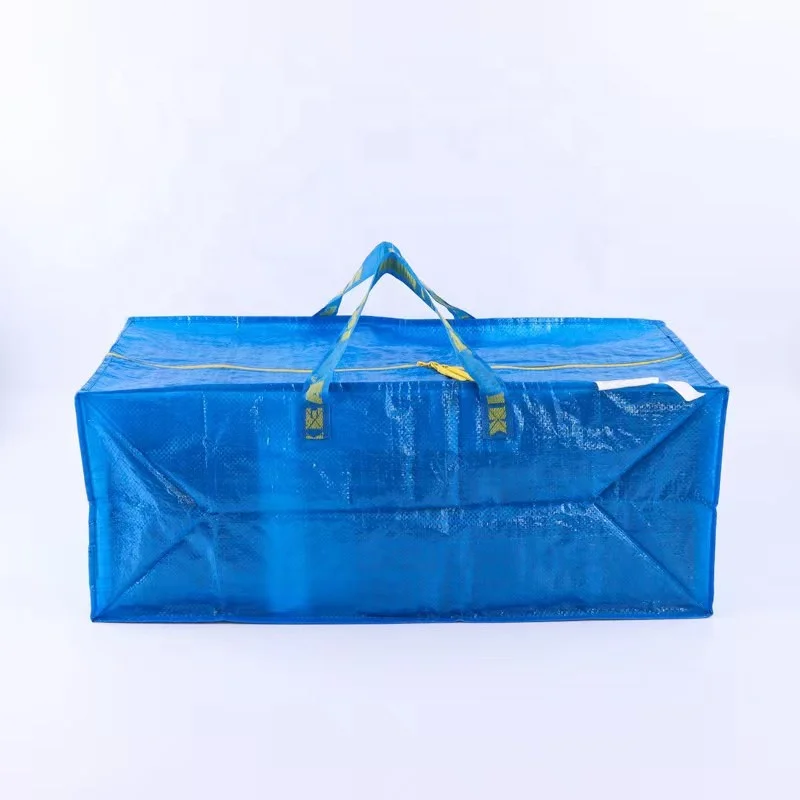 High quality promotional Frakta eco friendly custom gravure printing laminated pp woven bag with zipper length handle