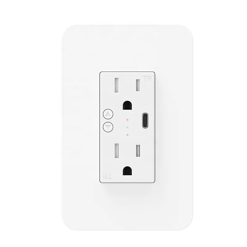 US Smart Home smart wall socket outlet Type-C Charging Port SMART WALL SOCKET remote control socket