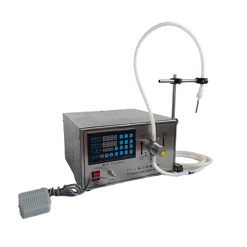 Semi-automatic Oil Beverage Juice Filler Equipment Magnetic Pump Bottle Liquid Filling Machine