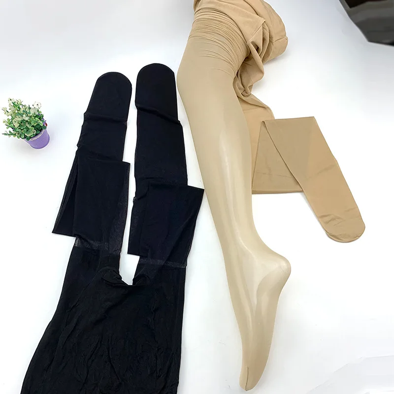 Sexy Skin Tones Colors Cover Yarn Pantyhose Stockings 10D Women Sheer Tights