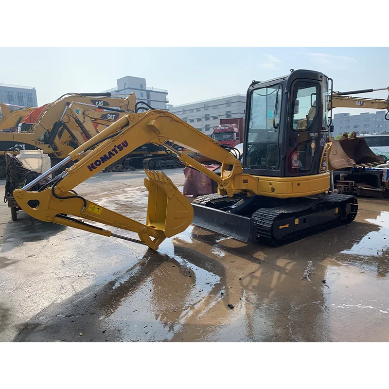 JUEFU used mini excavators small digging machine Komatsu  pc55 pc56 mini digger Hydraulic Crawler Excavator