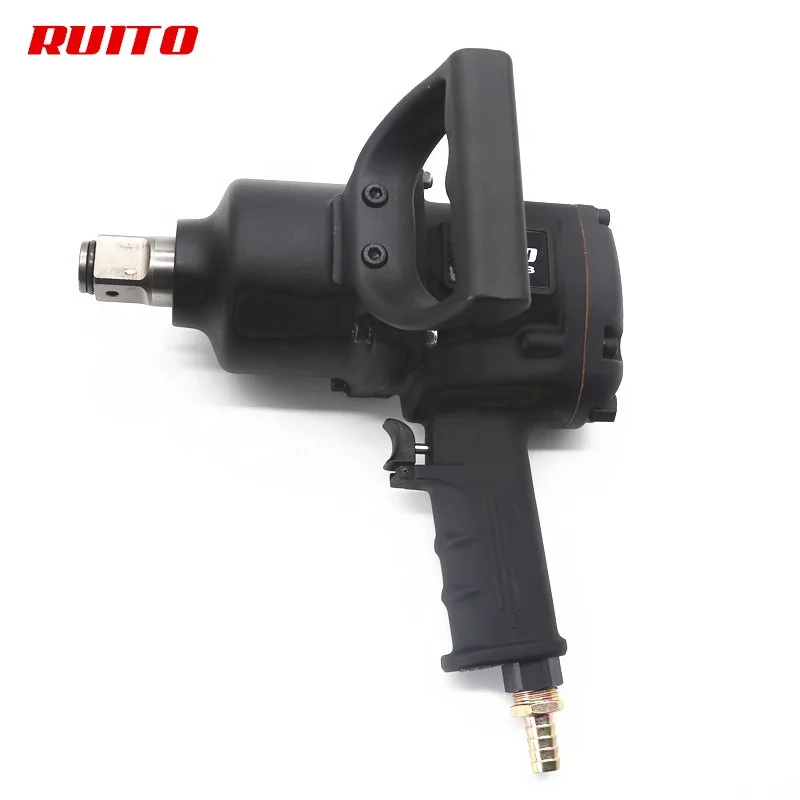 Heavy Duty Impact Wrench 1600Ft-lb 1 Inch Pneumatic Tool Twin Hammer Air For Vehicle Repair Truck And