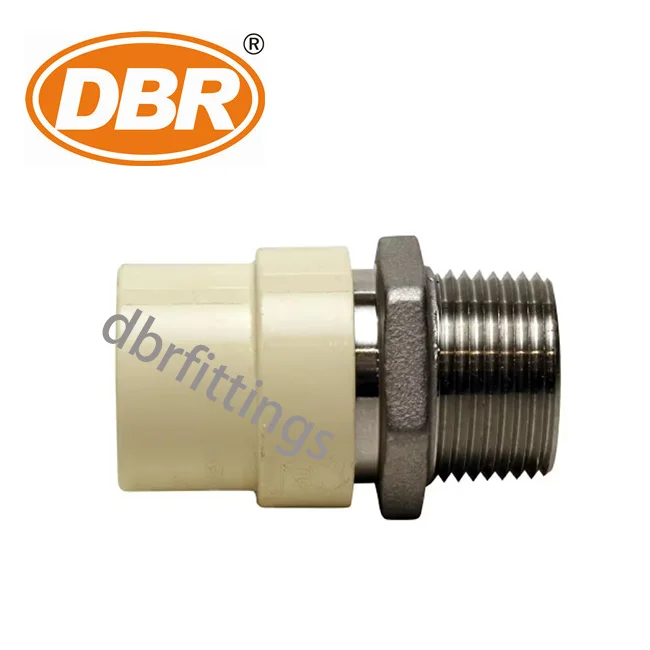 3/4 inch x 3/4 inch CPVC CTS Slip Stainless Steel MPT Adapter Hardware Fittings CPVC Pipe fittings