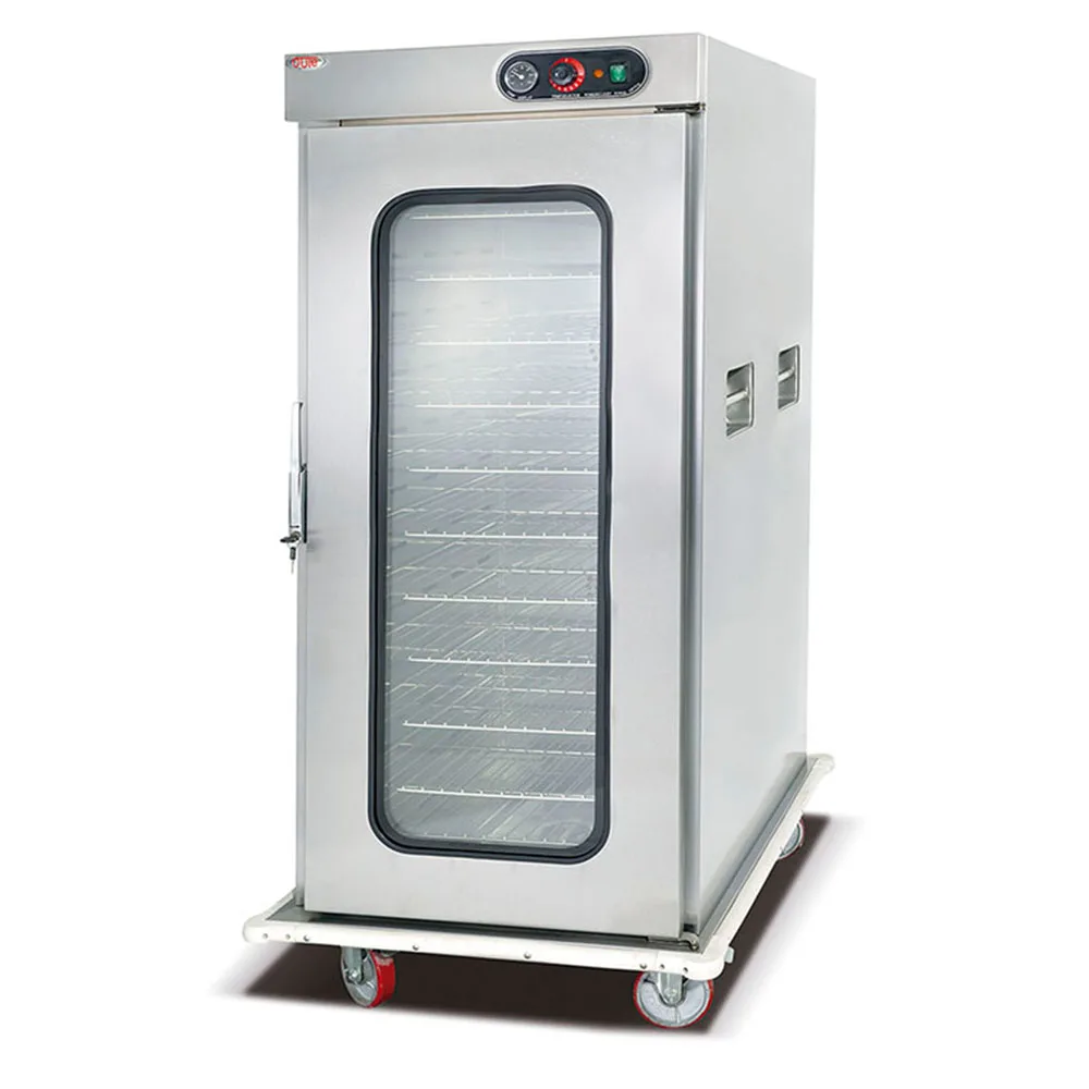 Commercial Floor Mobile  11 Layer Electric Food Warmer Cart  Temper  Glass Door Banquet  Heating Troley
