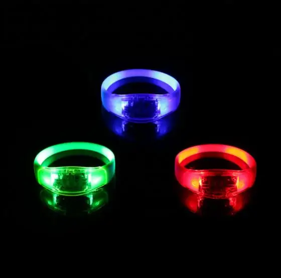 Hot Sale Music Sound Activated Flashing Concert LED Light Bracelet