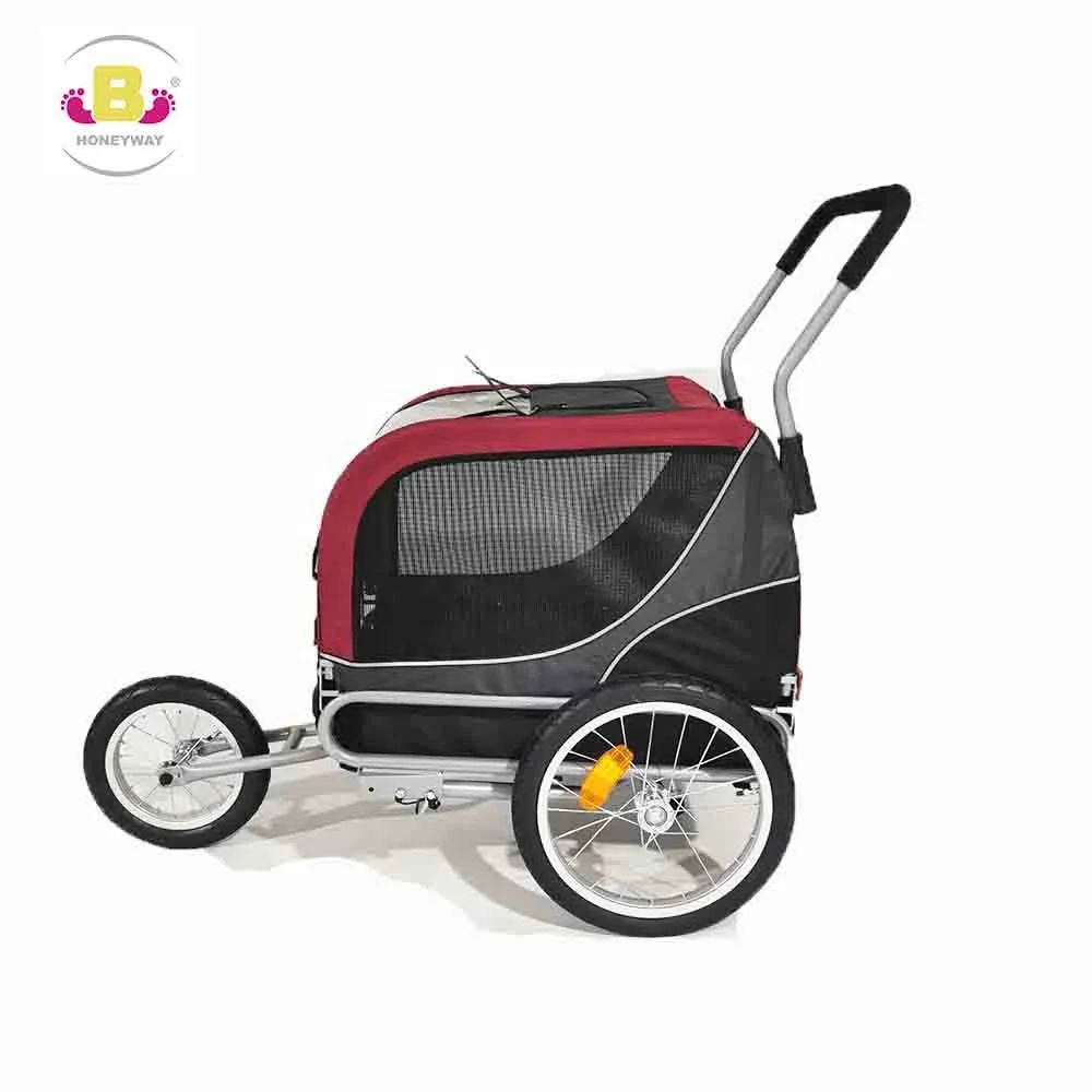 
High Quality Three Wheels Stroller Large Size Pet Dog Bicycle Bike Trailer 