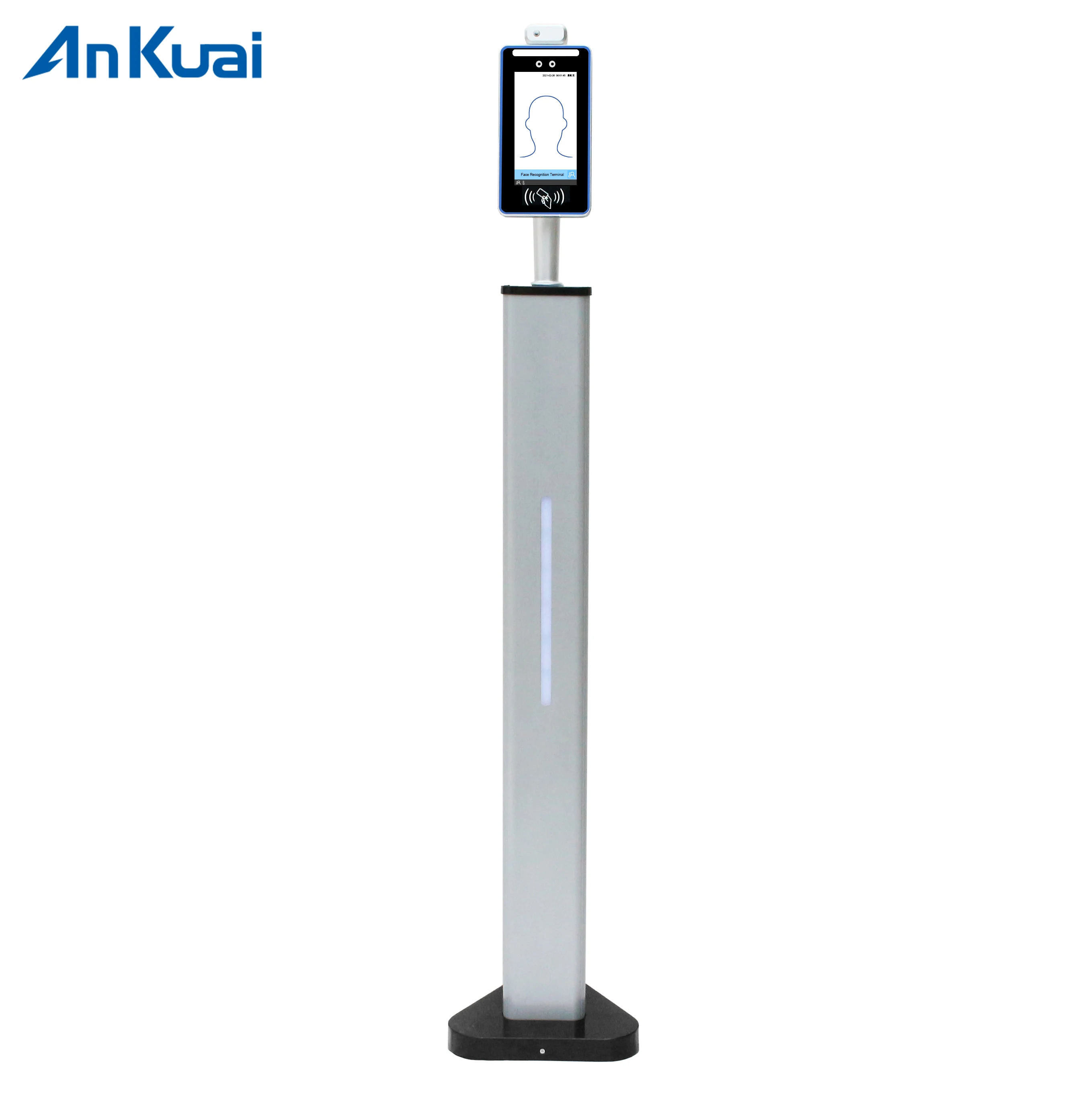  AI Face Recognition Body Temperature Scanner Measuring Device for Access Control Support