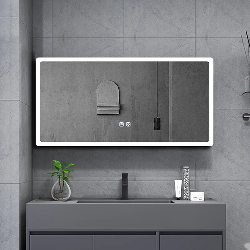 Умное зеркало для макияжа в современном стиле со светодиодной подсветкой и Bluetooth