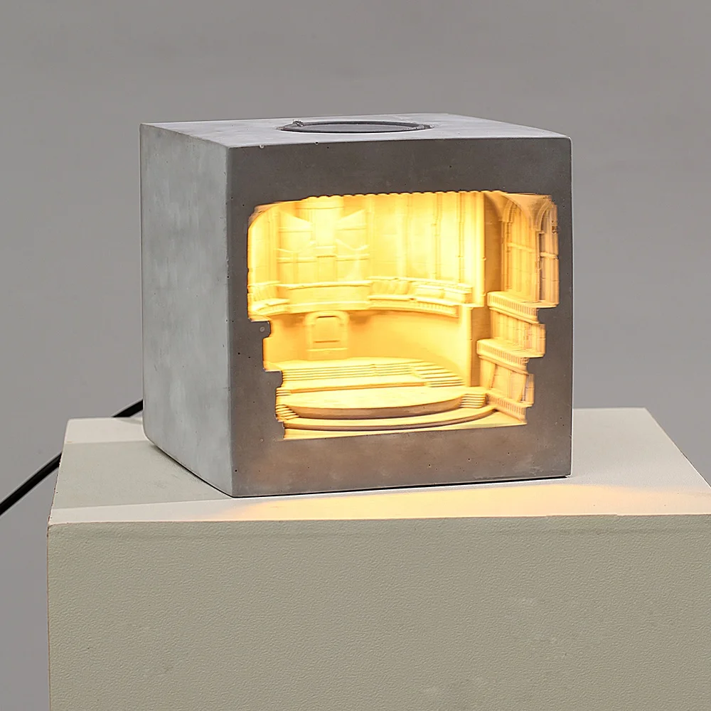 Nicole Handmade OEM Customized Ins Home Decor Concrete Lamp Silicone Mold