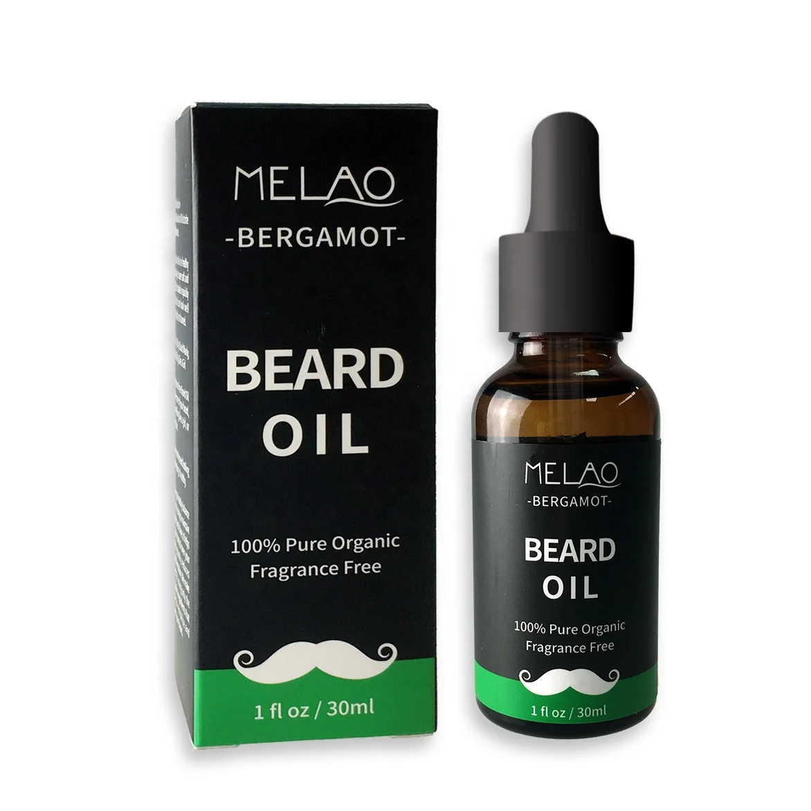 MELAO Wholesale Private label 30ml Customize Logo Best Oil Beard Care Organic Mens Beard Oil for Men