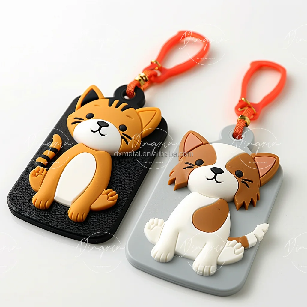 Custom Rubber Silicone Pvc Luggage Tag Baggage Tag Custom Personalized Logo Name Travel Bag Luggage Tags For Bag