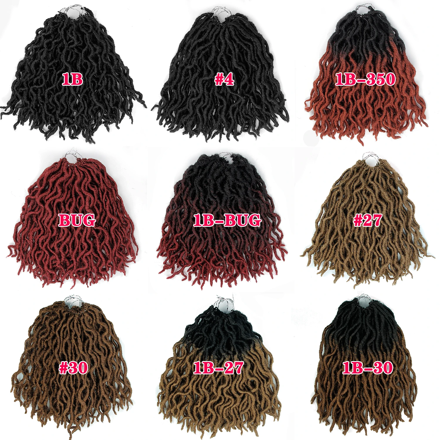 
wholesale synthetic Crochet for Hair Crochet Hair Deep Wavy Dreadlock Crochet Braids Hair 