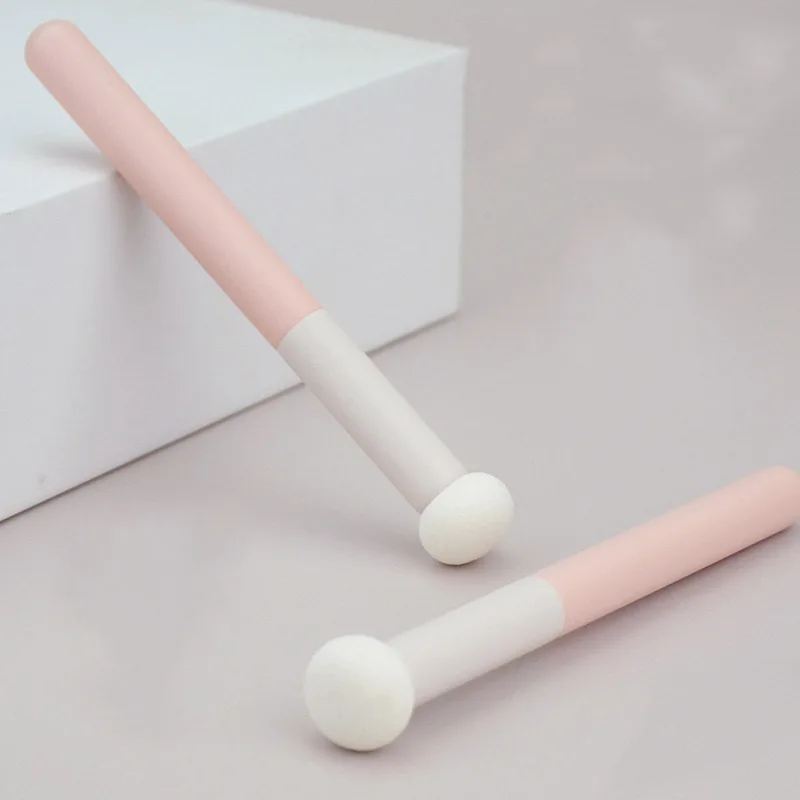 Private Label Soft Mushroom Head Makeup Sponge Brush Face Makeup Concealer Mushroom Head Sponge Stick Smudge Cosmetic Tool