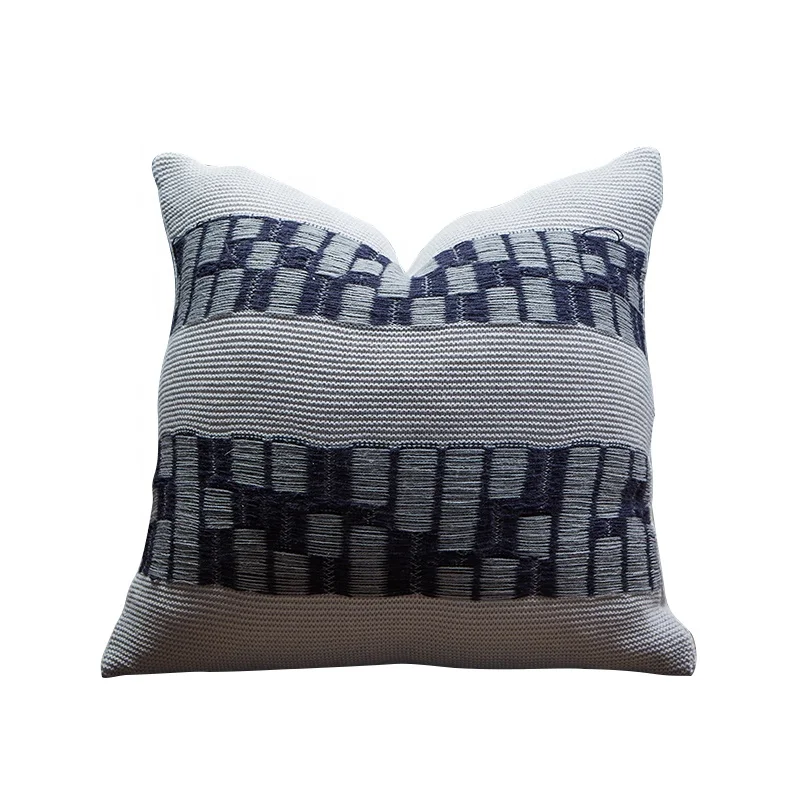 
Giving Free Samples Can Mixed Purchase Free custom gray Geometric pattern design Office sofa nap nap pillow General model 