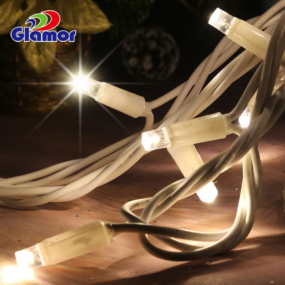 Высококачественная мигающая СВЕТОДИОДНАЯ цепочка Рождественская Светодиодная лампа с 4 + 1/5 1/9 1 мигающими светодиодными гирляндами коммерческого класса