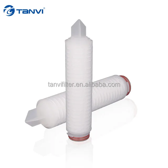 Hemodialysis water prefiltration 1um  3um  5um 10inch PP pleated filter cartridge