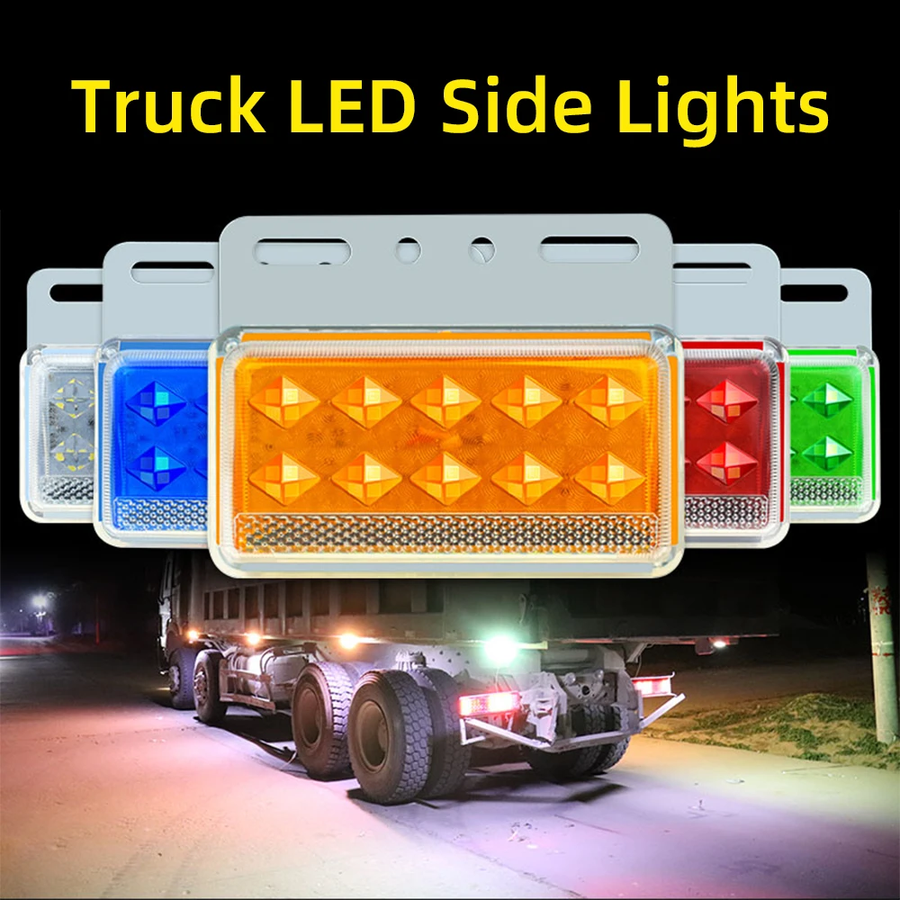 Waterproof Truck Signal Lights DC 24V LED 5D LED Auto Pickup Bus Lorry Side Marker Indicators Trailer Light Rear Fog DRL Lamp