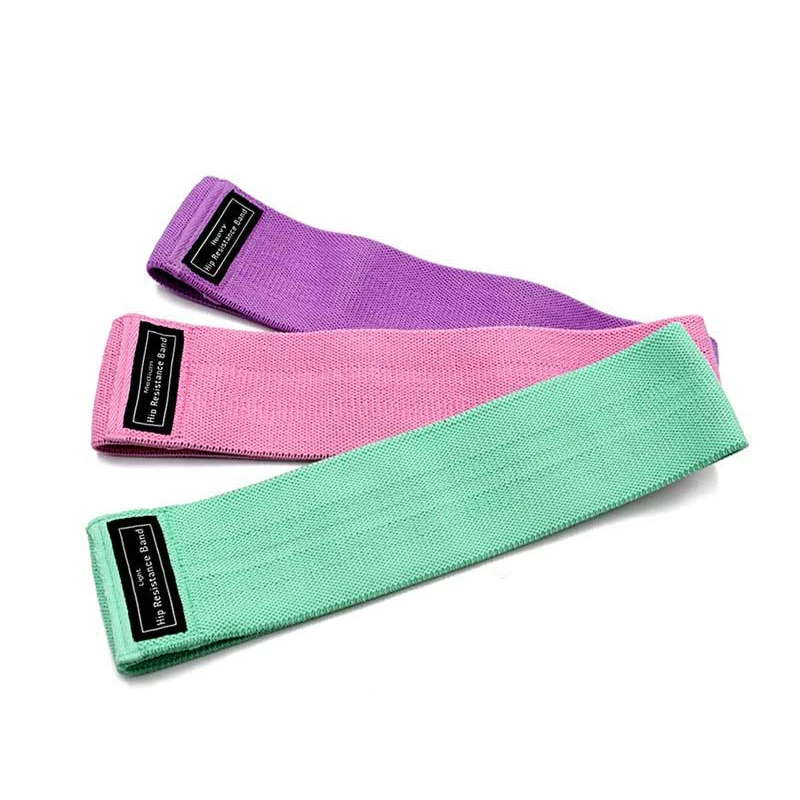 Powerlifting Bench Press Fabric Custom Logo Resistance Bands Set For Legs And Butt