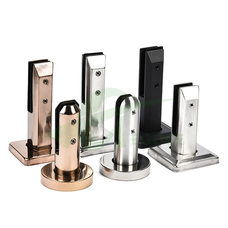 Factory stainless steel indoor stair railing accessories custom color outdoor balcony deck fence glass spigot