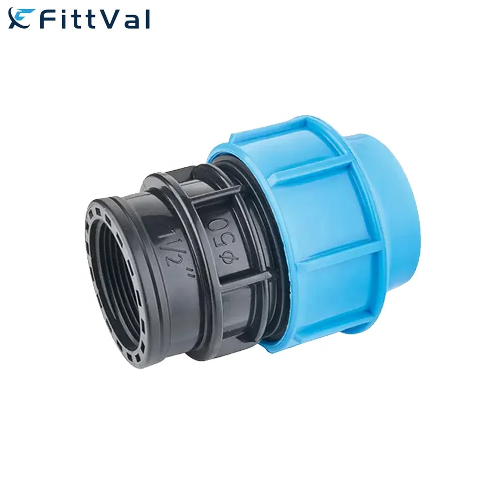 Custom Size hdpe pipe fittings  20mm PE Pipe Fittings hdpe pp compression fittings water supply