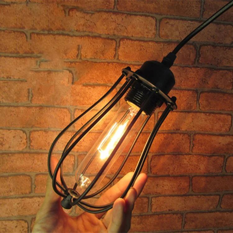 North European and American style retro living room aisle light iron frame LED wall lamp creative country nostalgic wall lamp