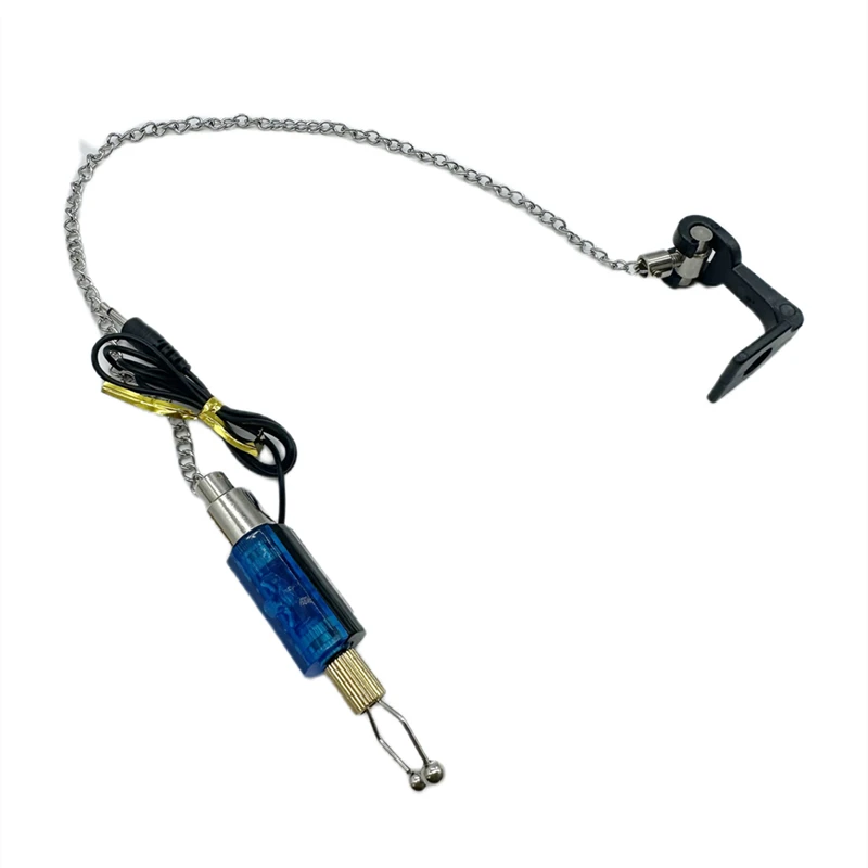 Fishing Bite Alarm  Waterproof LED Chain Swinger Indicator Carp Fishing Swingers Bobbin Indicators For Carp Fishing Bite Alarm