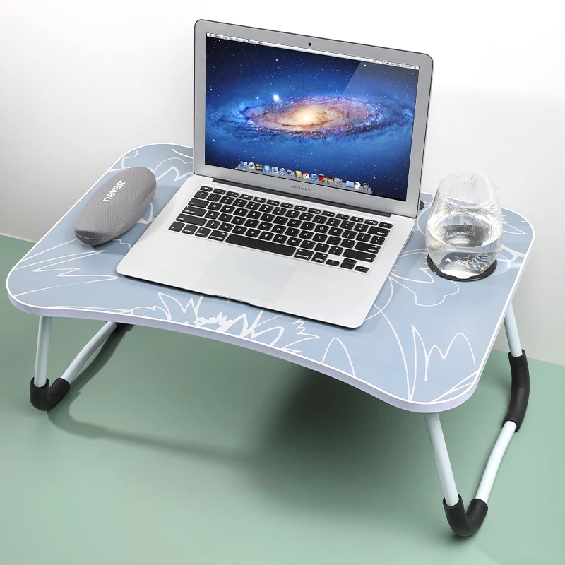 Wholesale Foldable Portable Sofa Bed Laptop Deskfolding Table Tray With Cup Holder