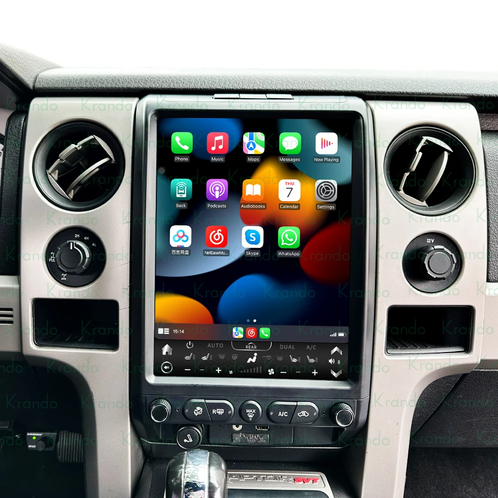 Krando 13' Wireless Carplay Head Unit  For Ford F10 2009 - 2014 Car Radio Multimedia Android Screen Automotive Stereo Navi GPS