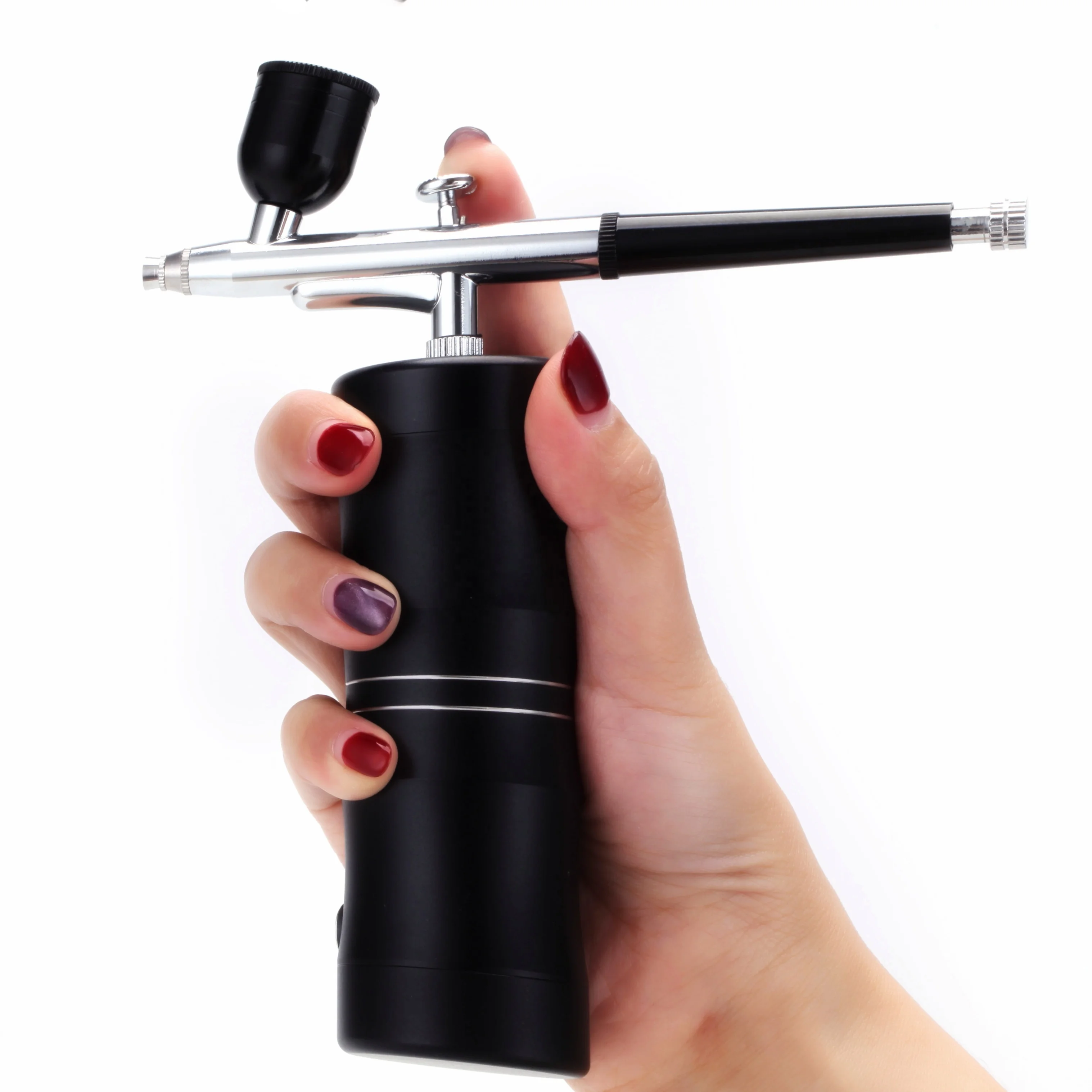 2024 hot selling 7.4V Custom New Makeup Airbrush Machine Spray Gun Facial Airbrush Set Nail Airbrush For Make Up Nail Art Paint