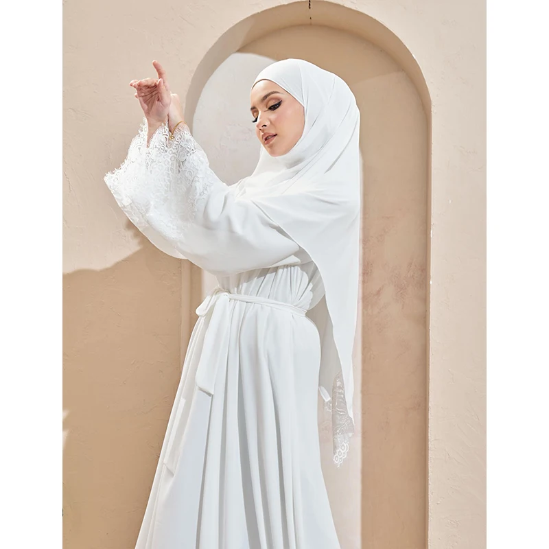 Tracksuits Hot Sell Islamic Women Clothing Clothes Stone Long Sleeve Abaya Muslim Robe Kimono Jubah Dubai