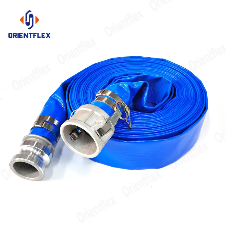 10 Inch 15 Bar Cheap Price 150Mm 125Mm High Pressure 3 Inch 5 Inch Pvc /Tpu Layflat Flexible Hose 200Mm Supplier