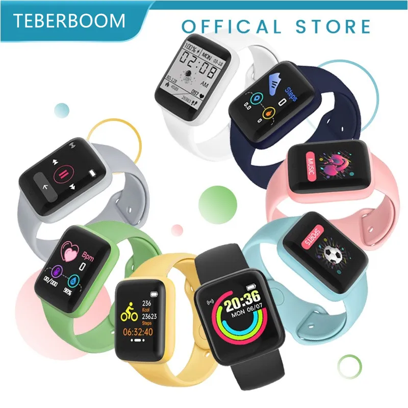Amazon Fitpro Reloj Inteligente Heart Rate Tracker D20s Macaron Smart Band Smart Watch D20 Y68 Smartwatch