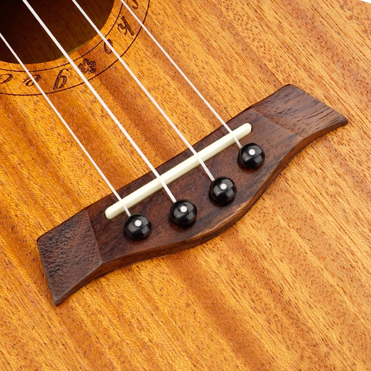 Mahogany ukelele  23inch concert hricane  black china ukulele bass acoustic guitar
