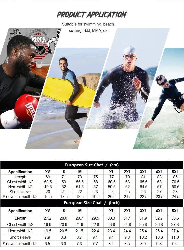 
Hot sale surfing rash guard custom, OEM Quick dry lightweight rash guard custom, 