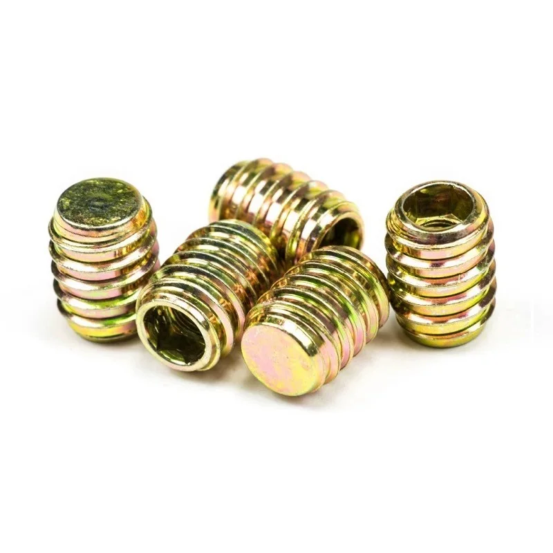 M5 M6 M8 Zinc Alloy Furniture Nut Wood Threaded Connecting Inserts Nut Threaded Nut