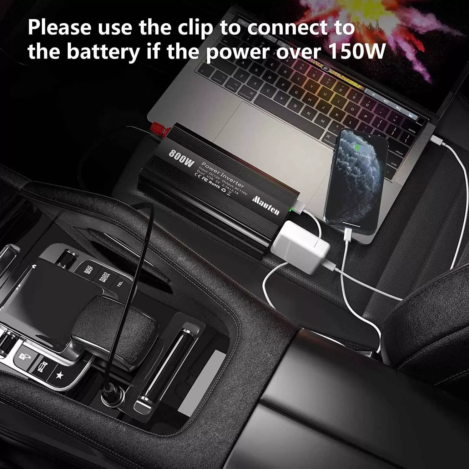 500W Car Inverter 12v 220v 50Hz Auto Invertor 12 220 Cigarette Lighter Plug Power Converter Inverter Peak Power 1000W